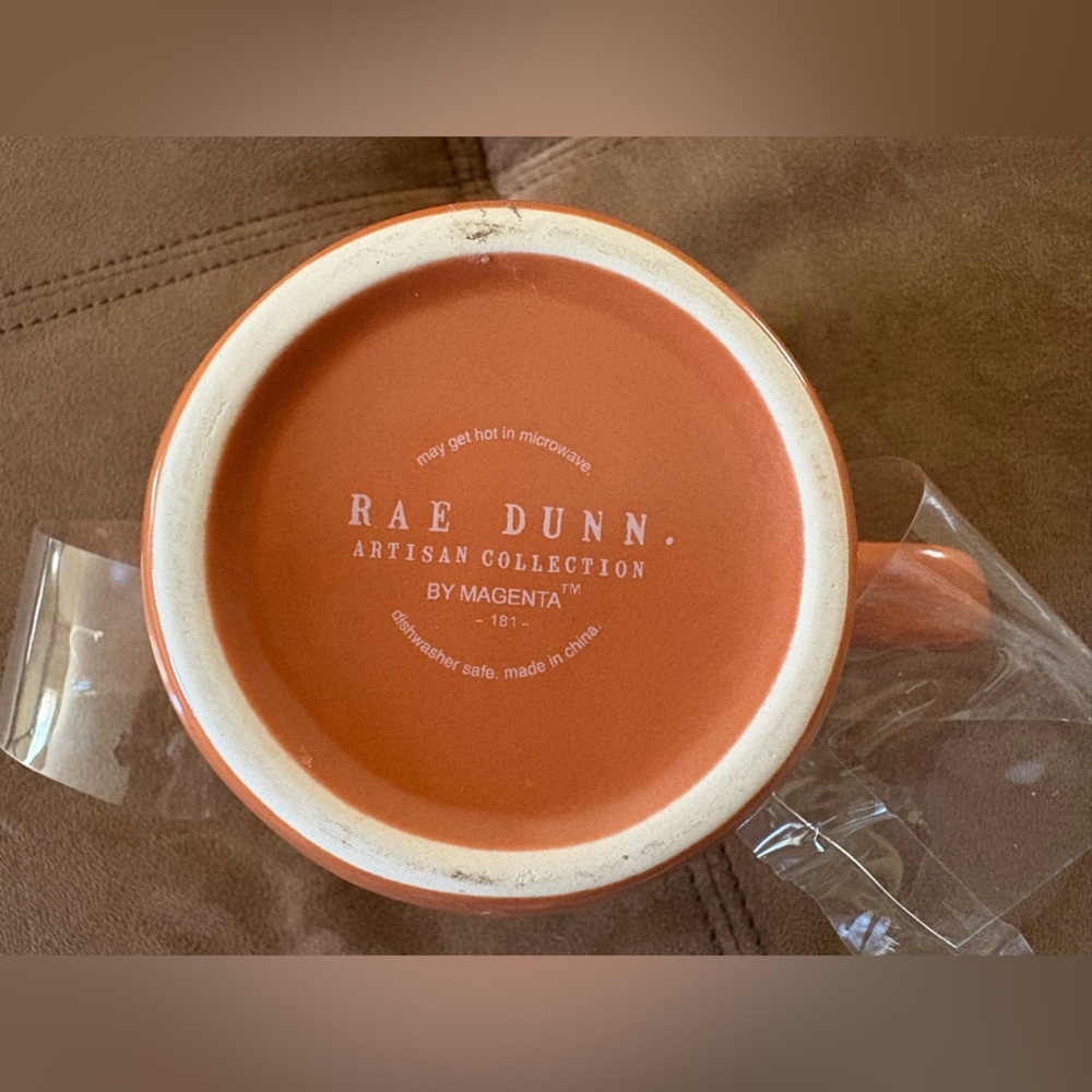 Rae Dunn Hello Fall Mug‎ with Wooden Lid Artisan Collection by Magenta NEW - Picture 3 of 3